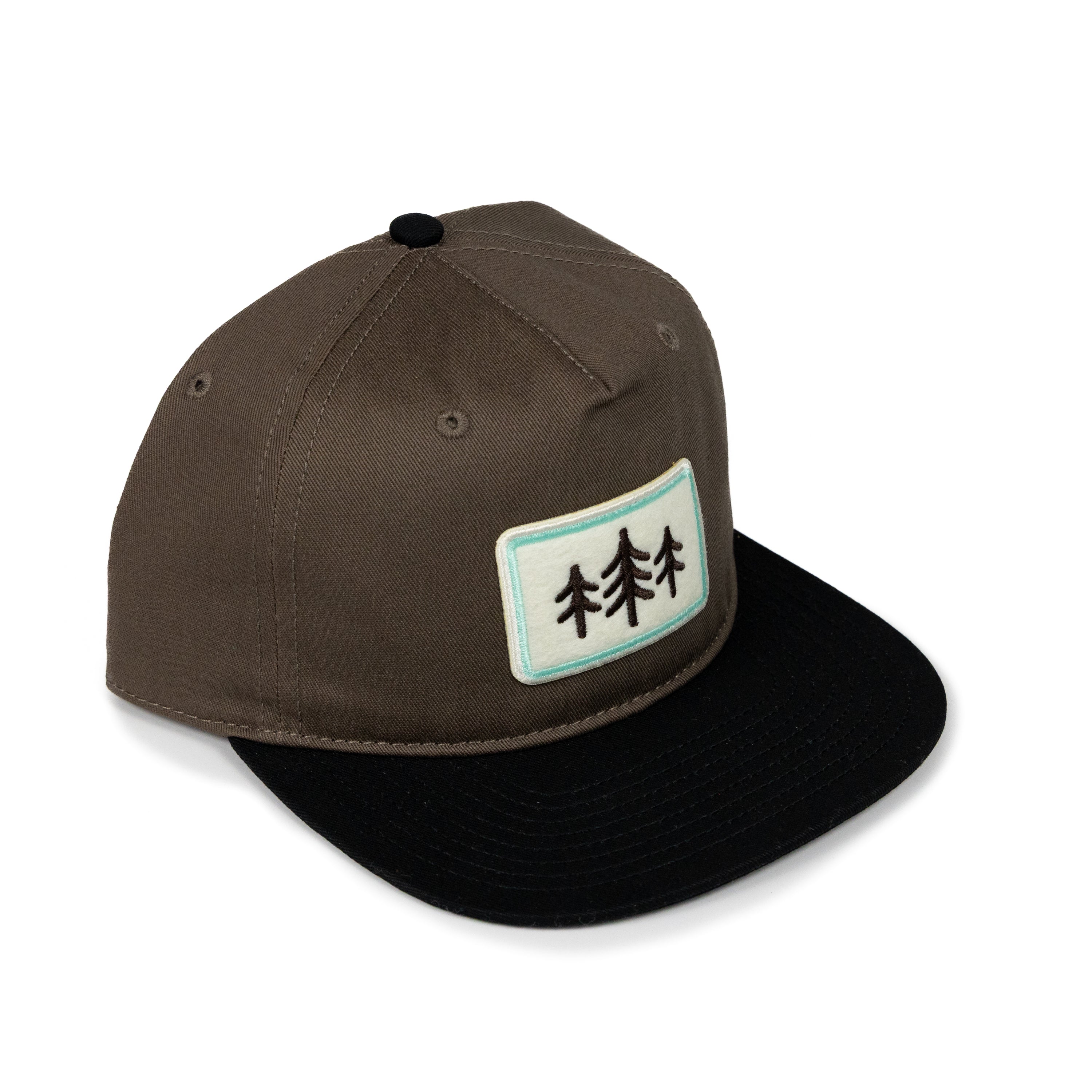 TriPine Felt Patch Classic Snapback Hat