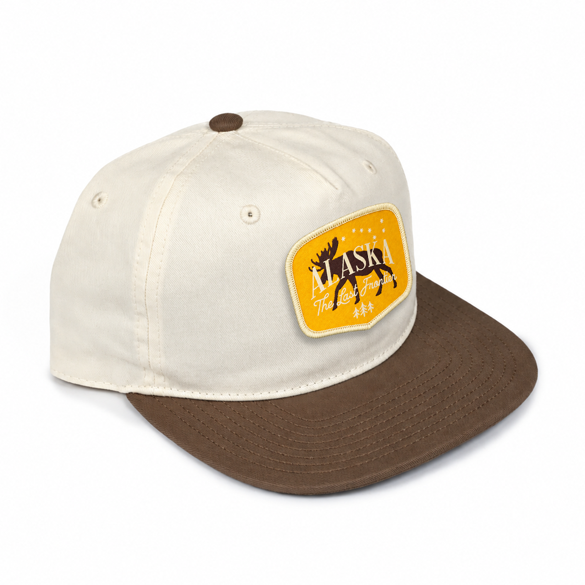 Alaska Classic Snapback Hat - Natural/ Walnut