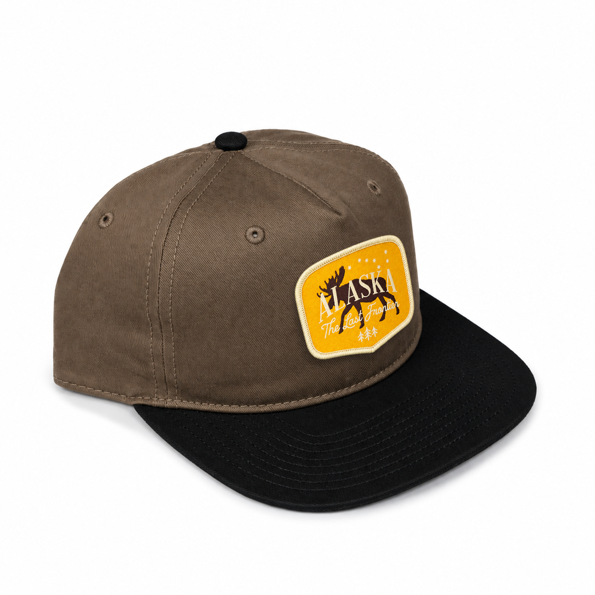 Alaska Classic Snapback Hat - Walnut/ Black