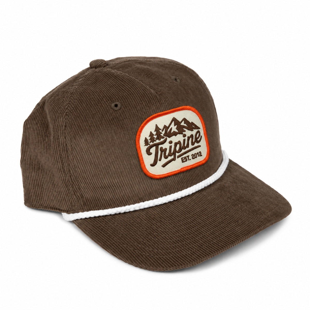Script Classic Corduroy Rope Hat - Walnut/ White