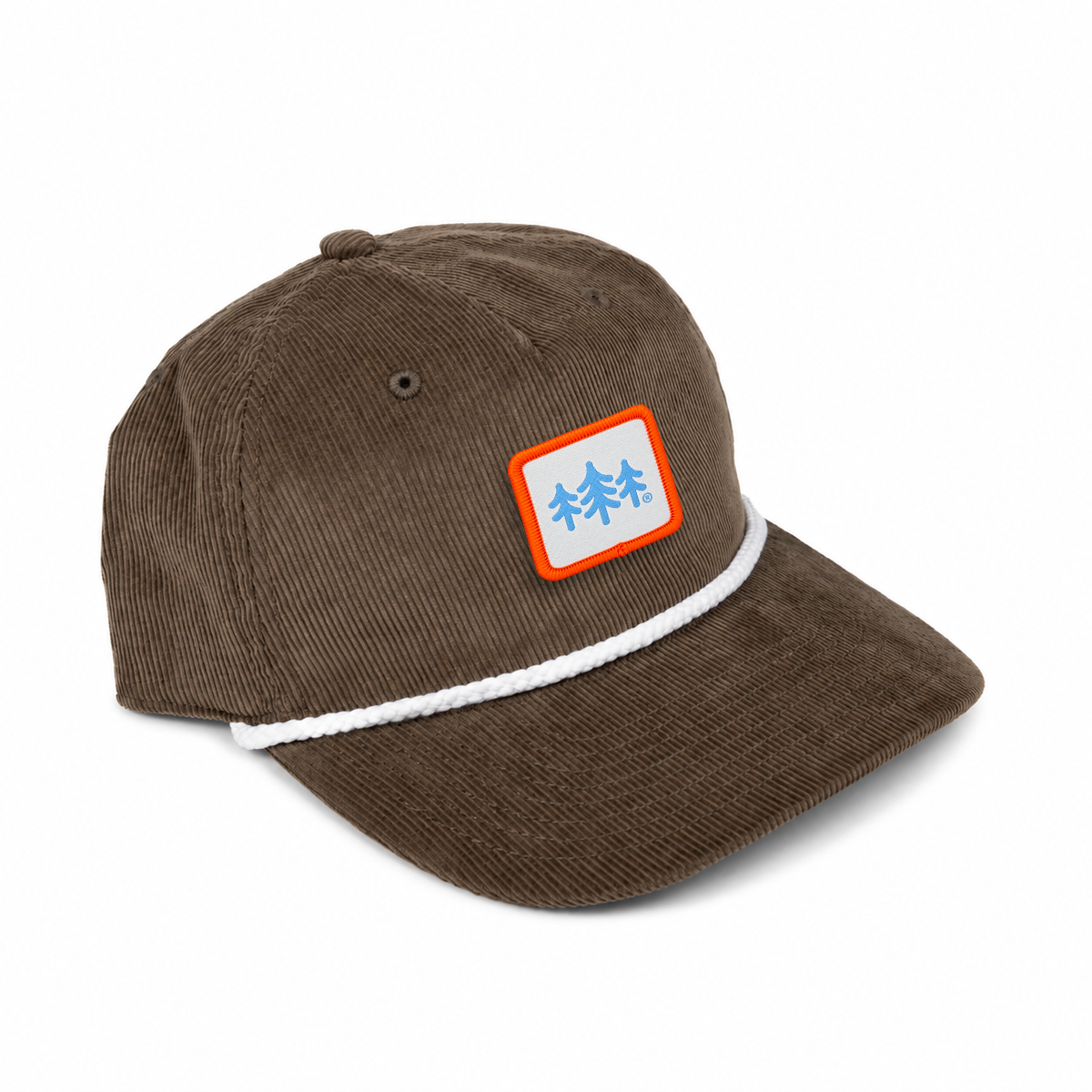 TriPine Classic Corduroy Rope Hat - Walnut/ White