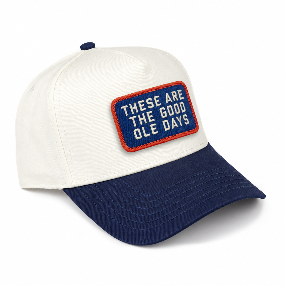 Good Ole Days High-Profile Hat - Natural/ Midnight