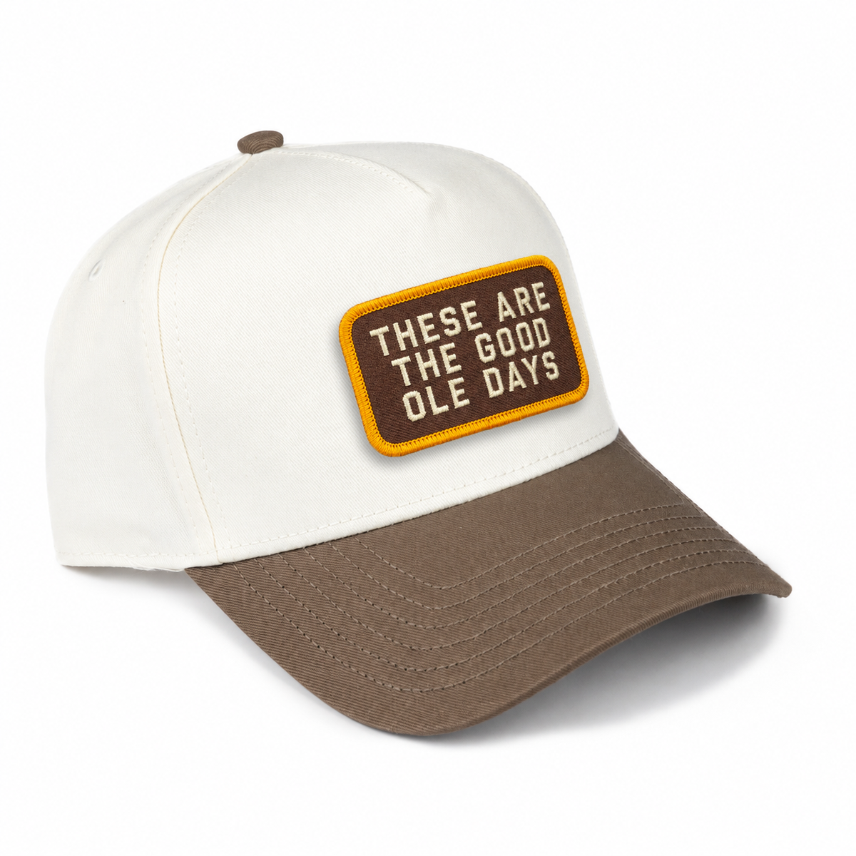 Good Ole Days High-Profile Hat - Natural/ Walnut