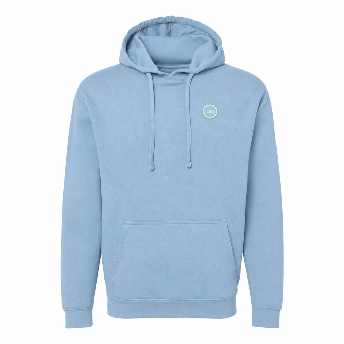 Coin Patch Cloudfit Hoodie - Ice Blue