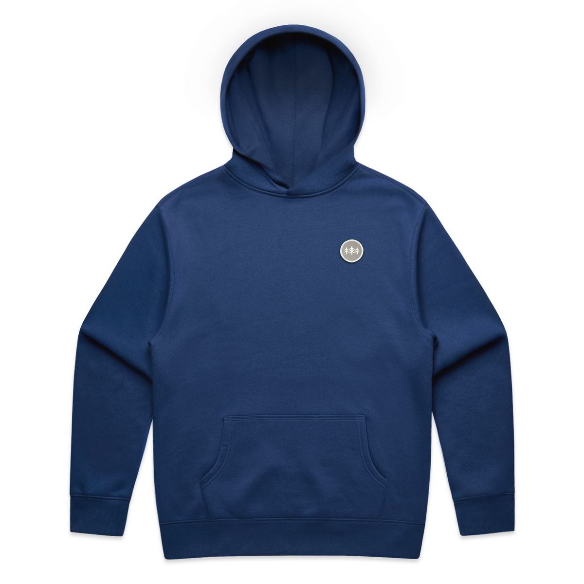 Coin Patch Heavyweight Relaxed CloudFit Hoodie - Cobalt