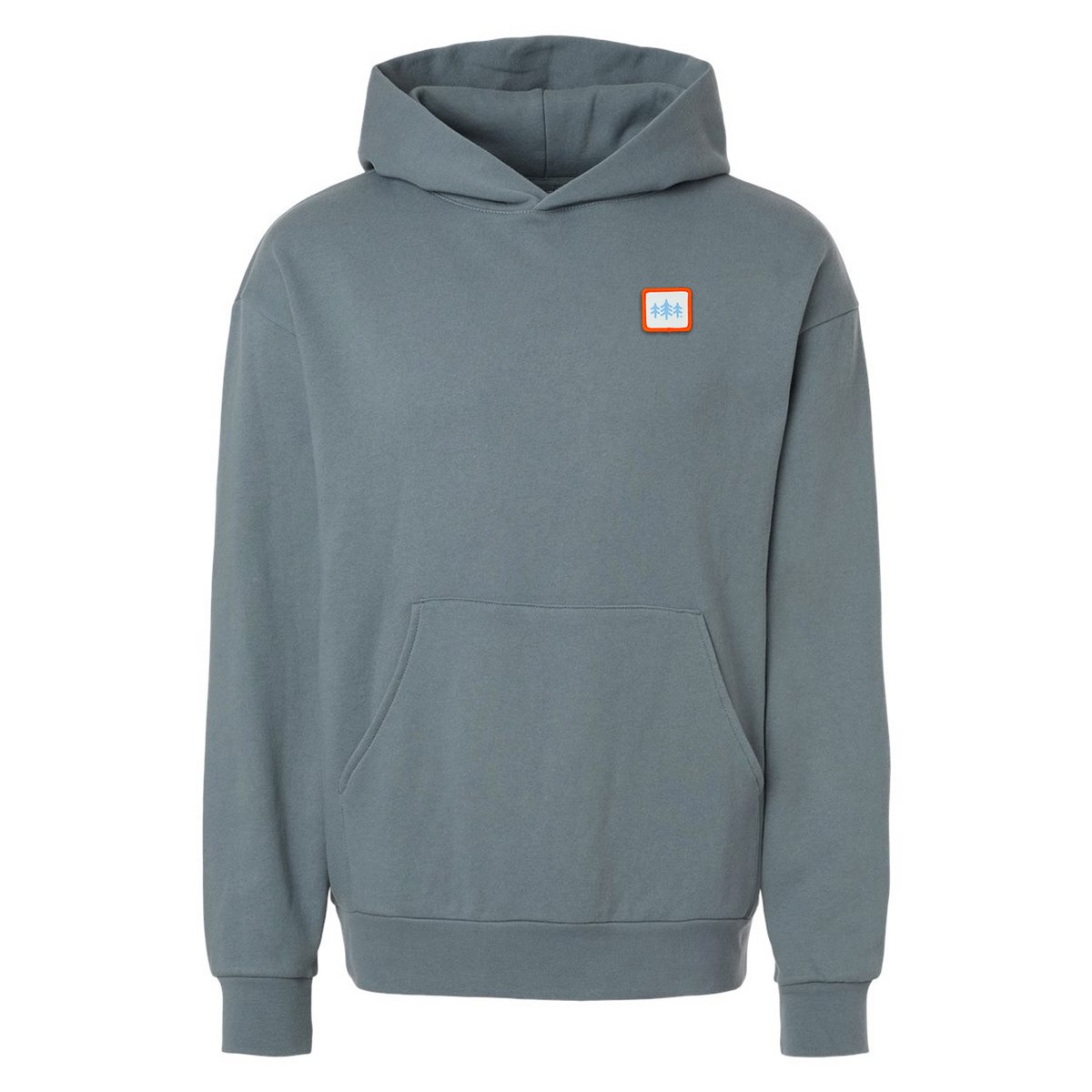 TriPine Midweight Relaxed CloudFit Hoodie - Smoky Blue