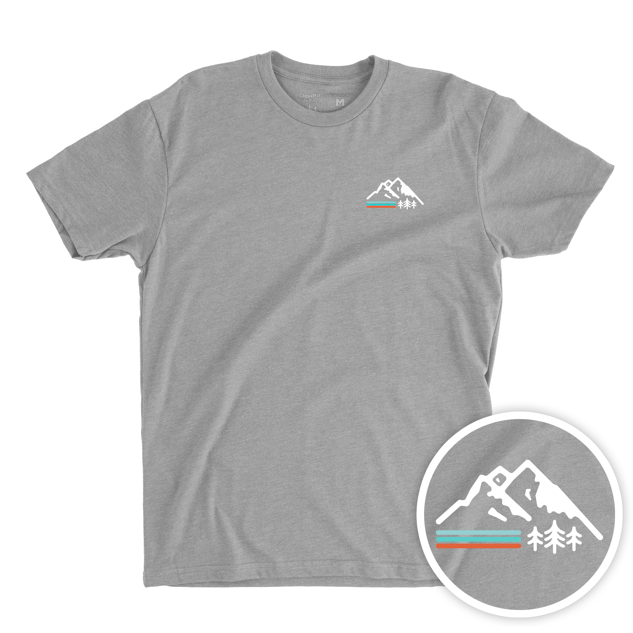 Retro Mountain CloudFit Tee