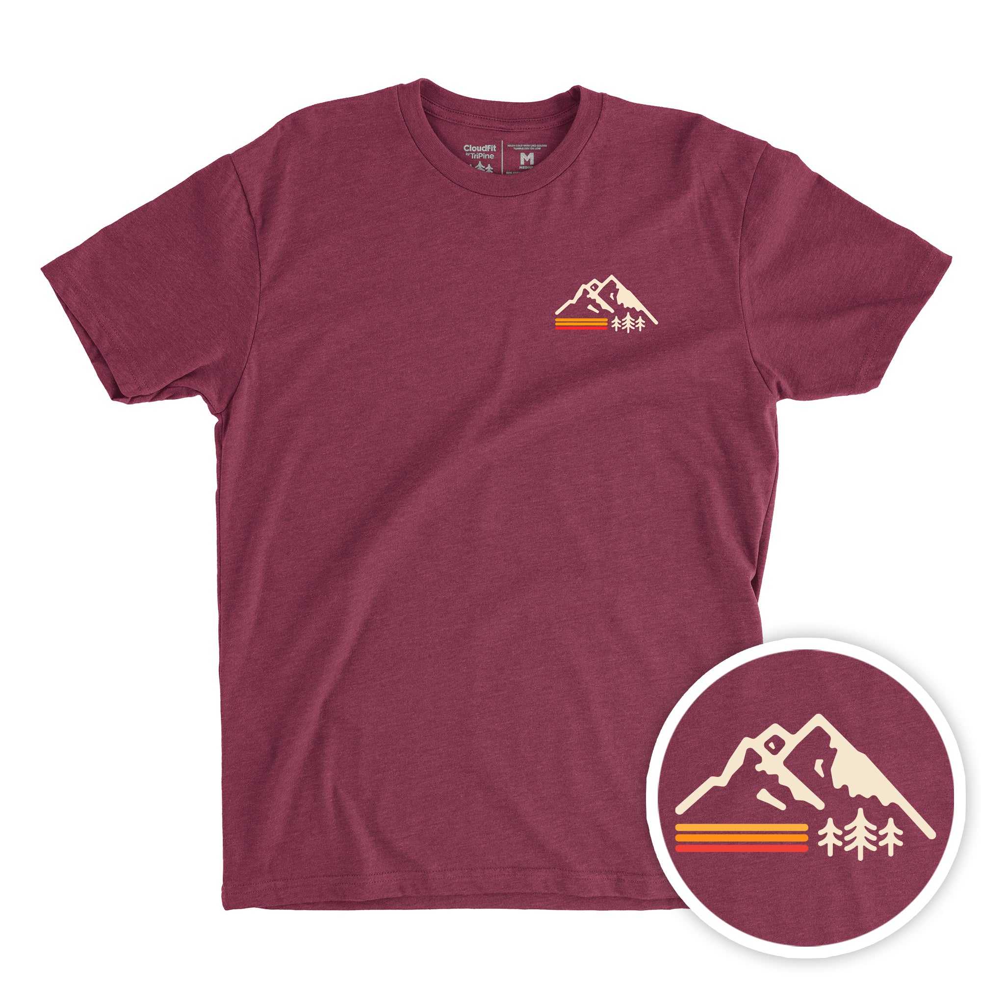Retro Mountain CloudFit Tee