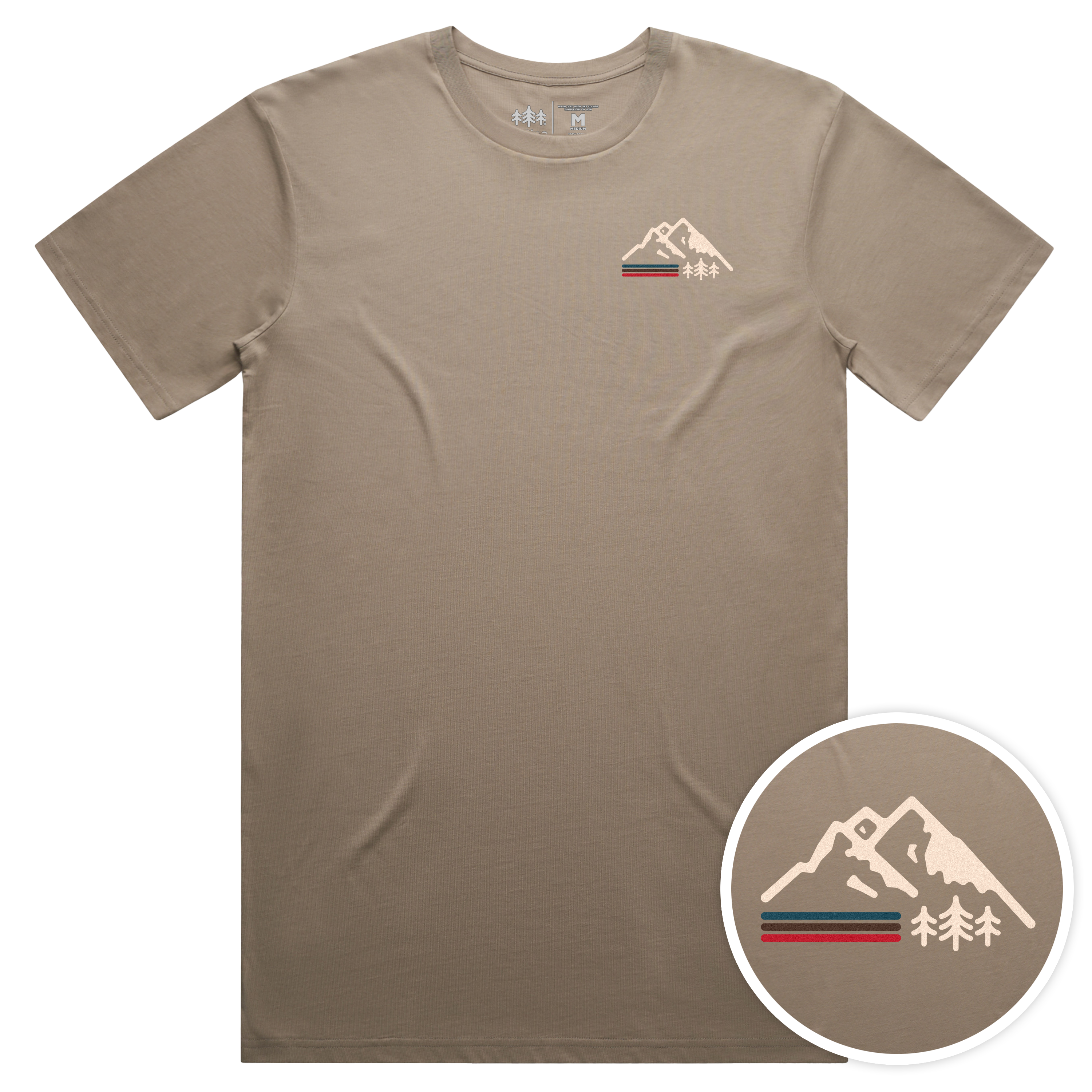 Retro Mountain Staple Cotton Tee