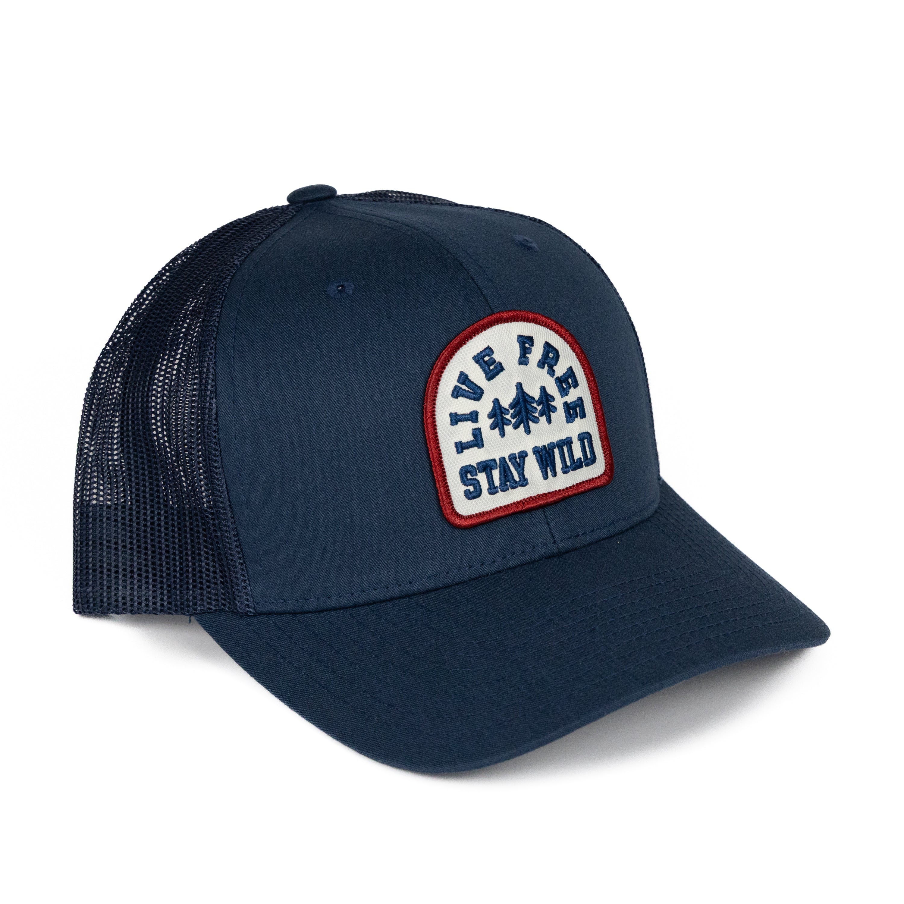 Live Free Stay Wild Trucker Hat