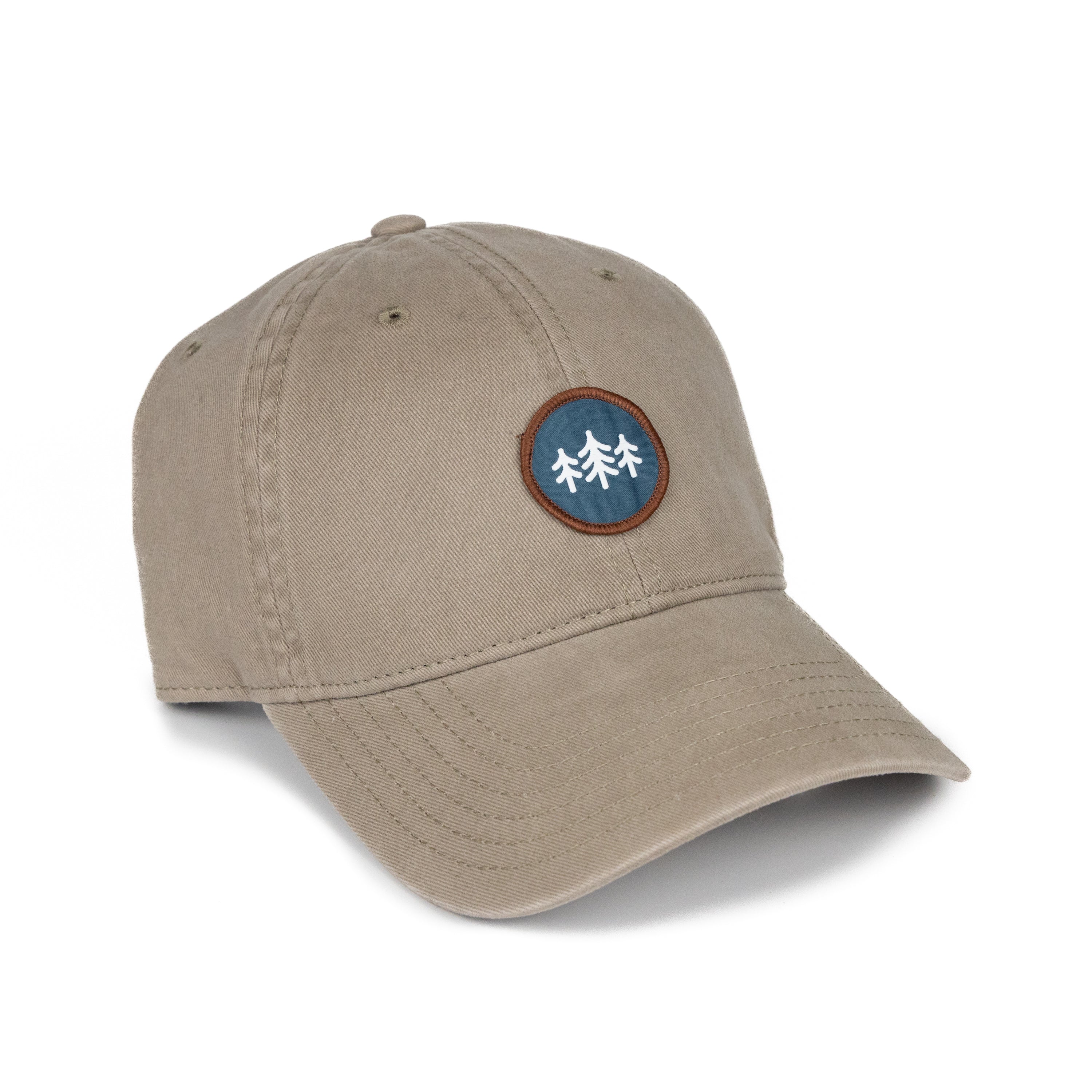 Coin Patch Peached Cotton Dad Hat