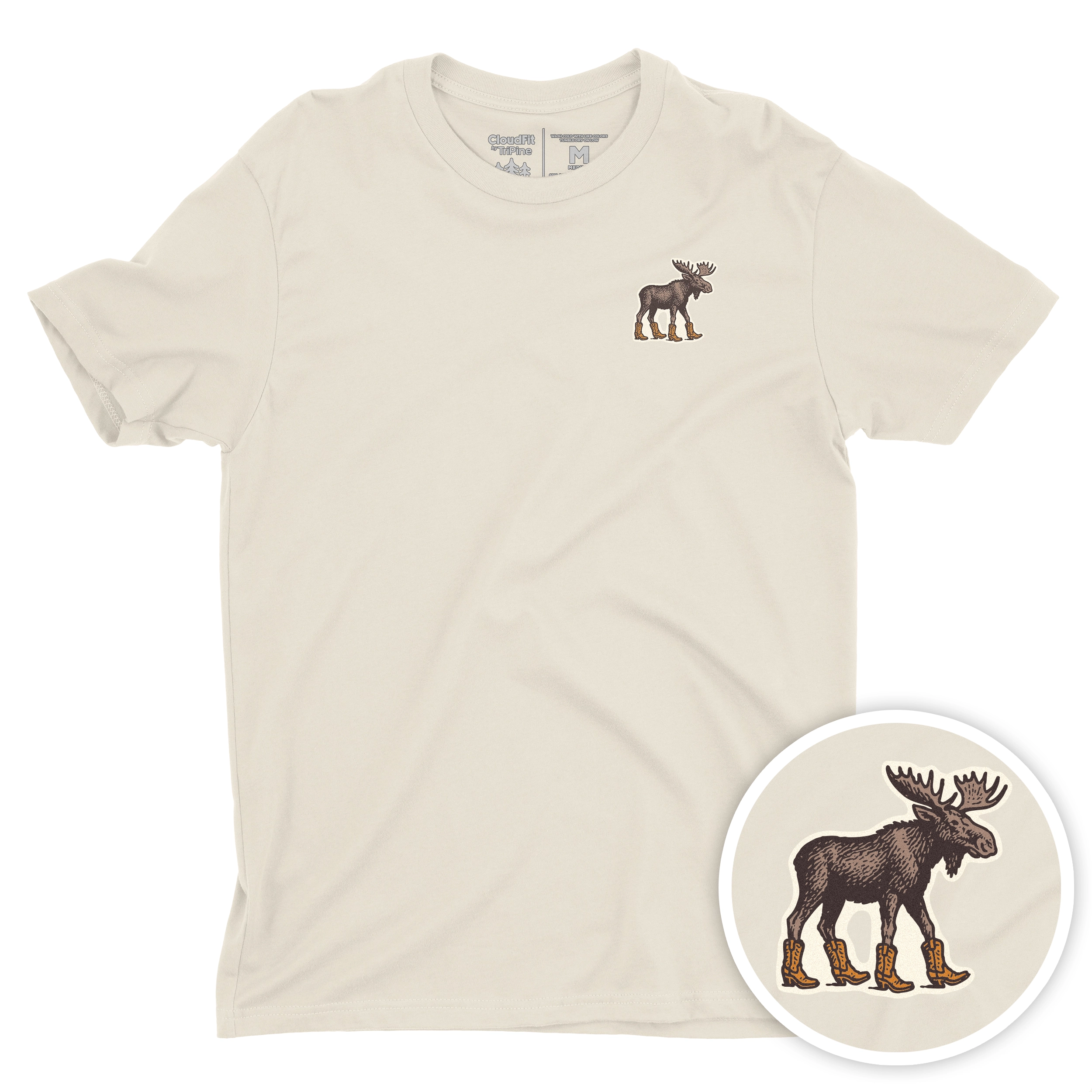 Moose Boot Goofin' CloudFit Tee