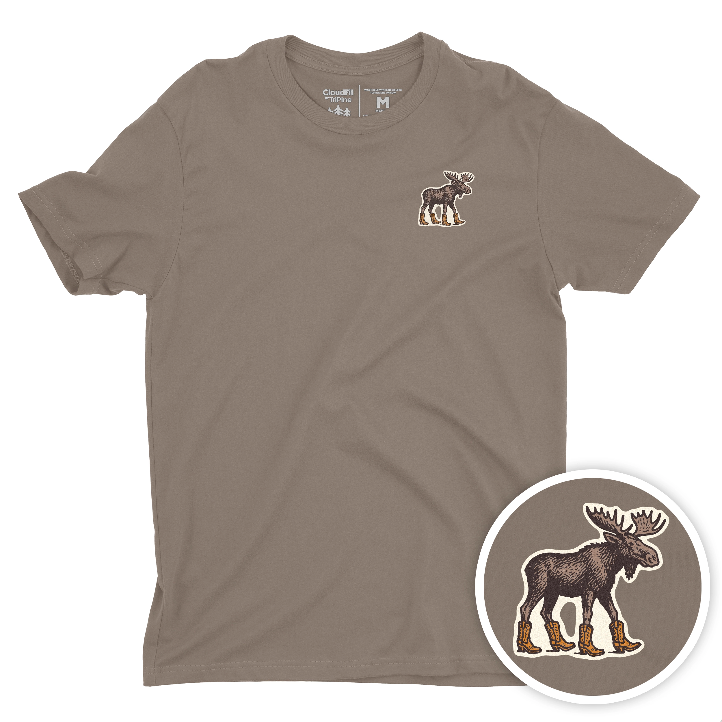 Moose Boot Goofin' CloudFit Tee