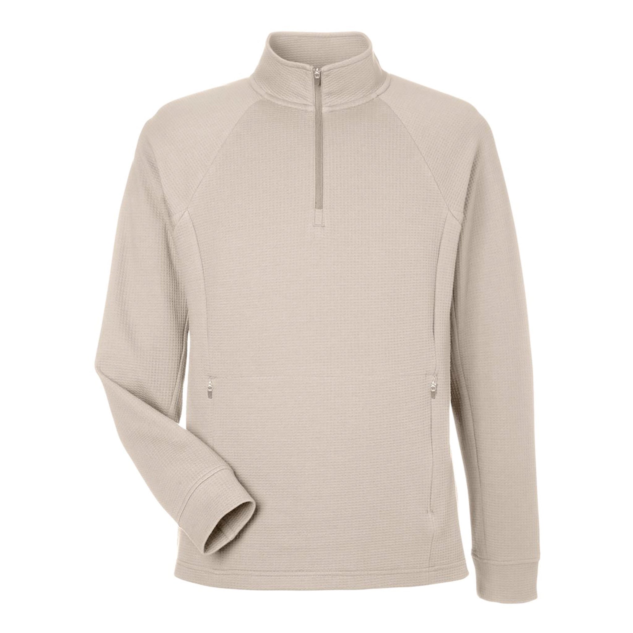 Premium Waffle Knit Quarter Zip Pullover TriPine