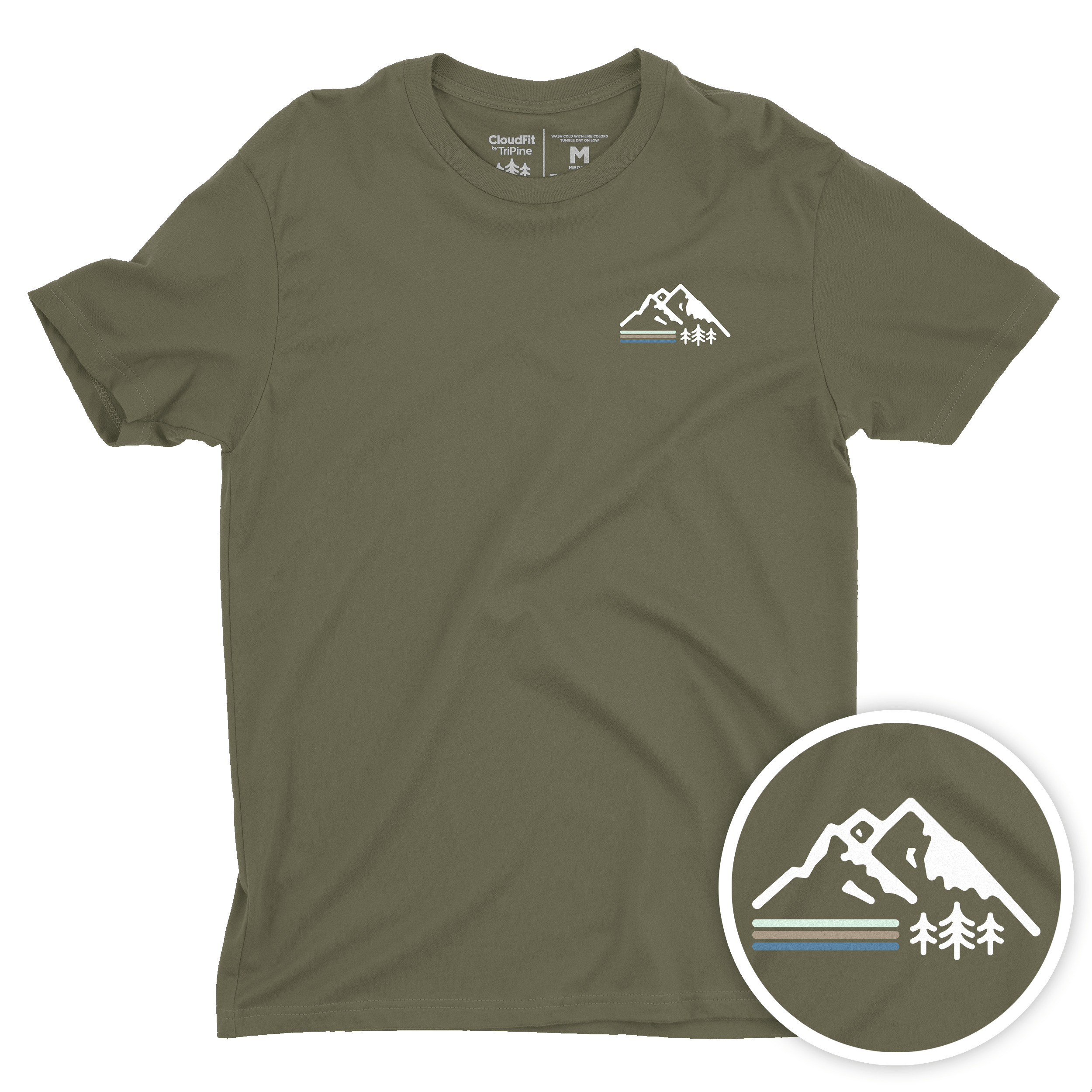 Retro Mountain CloudFit Tee