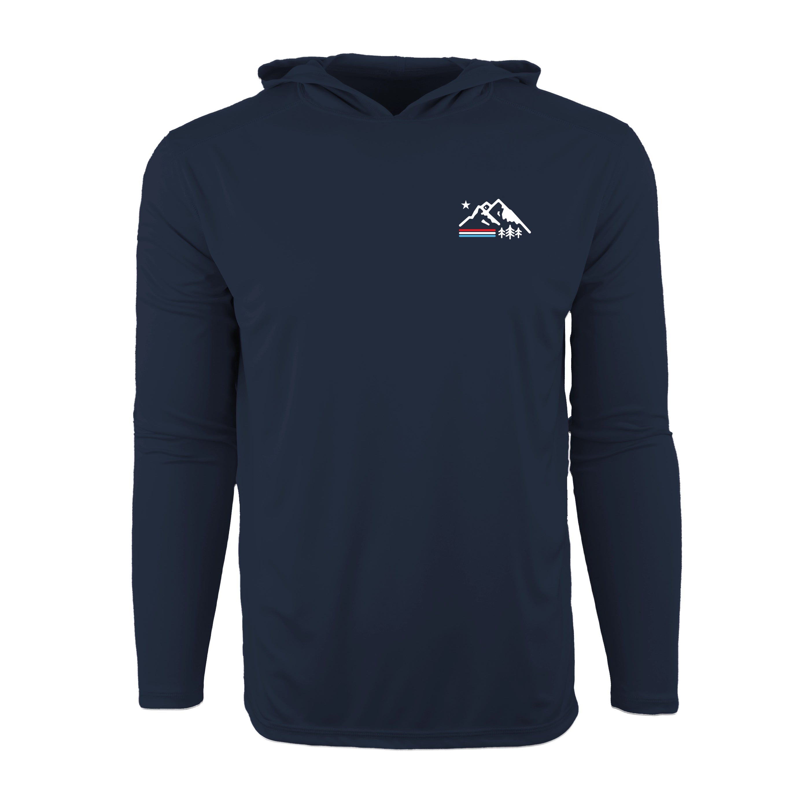 Retro Mountain Solar Shield Performance Hoodie