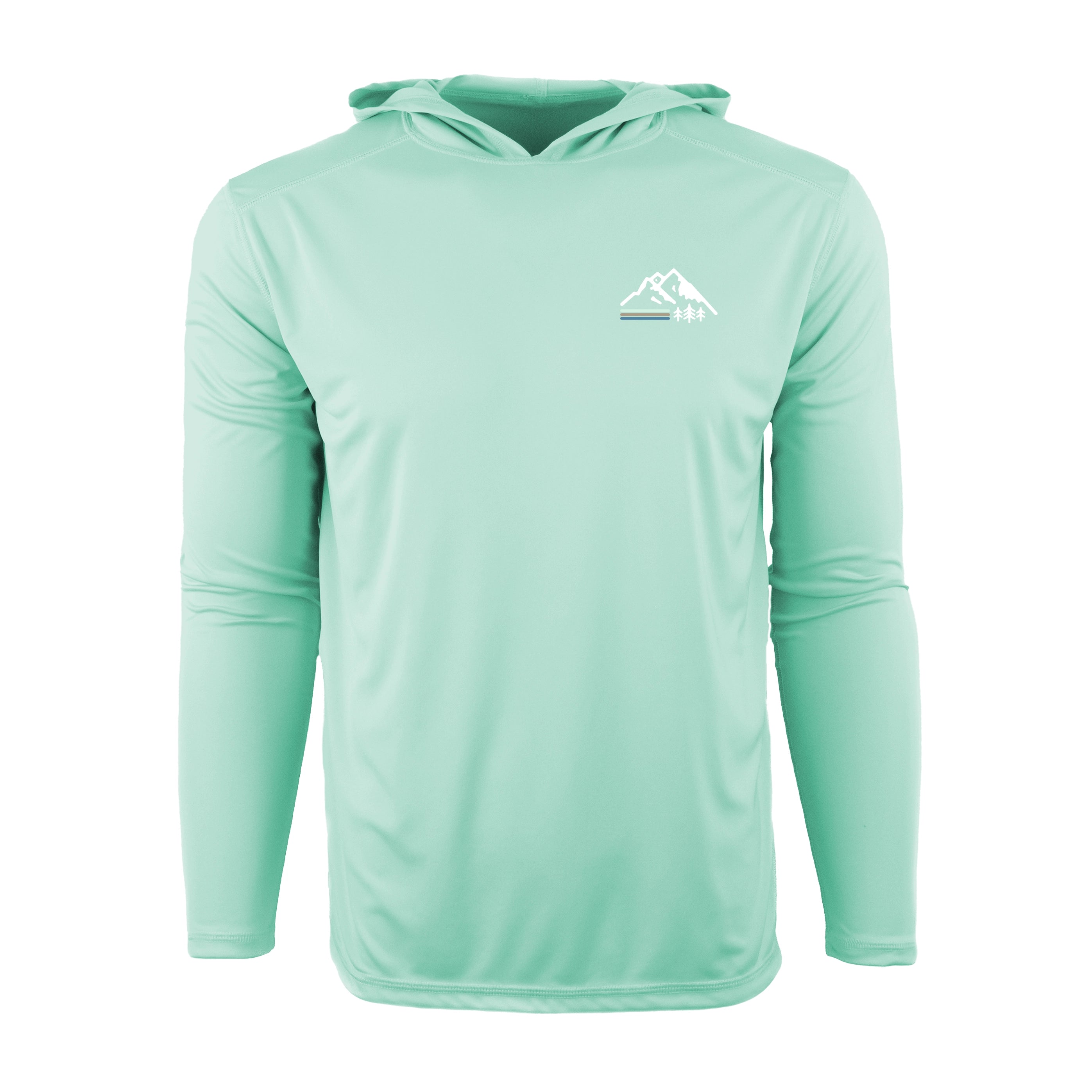 Retro Mountain Solar Shield Performance Hoodie