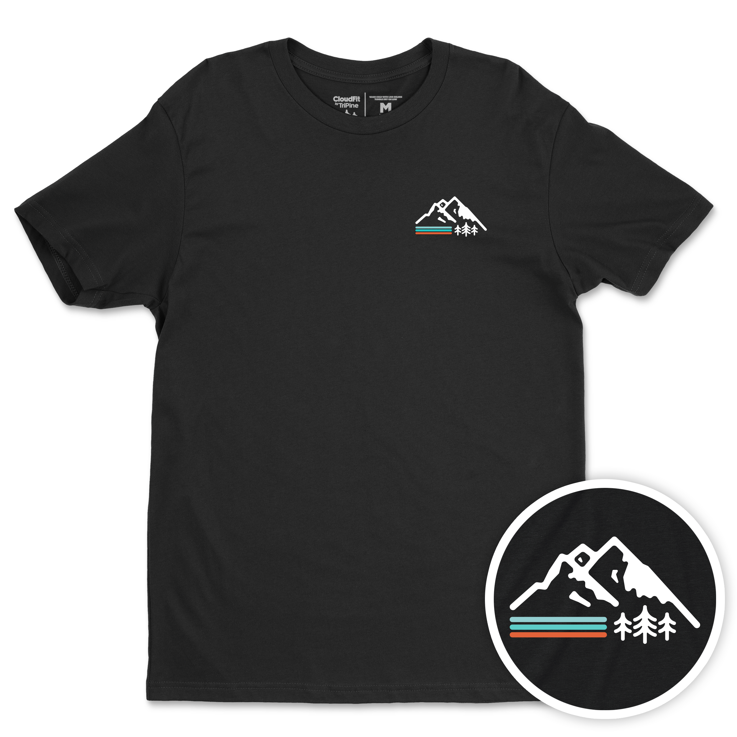 Retro Mountain CloudFit Tee