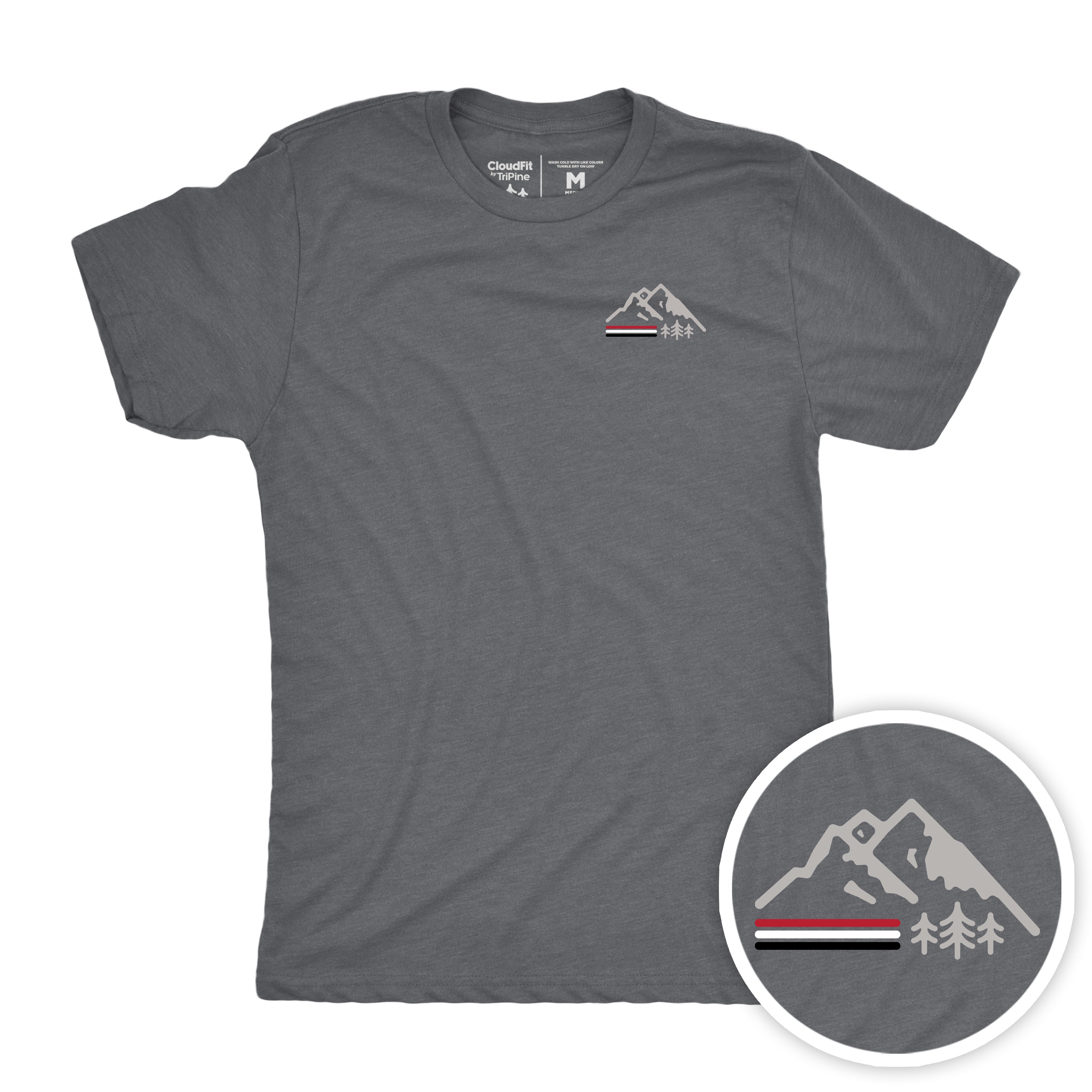 Retro Mountain CloudFit Tee