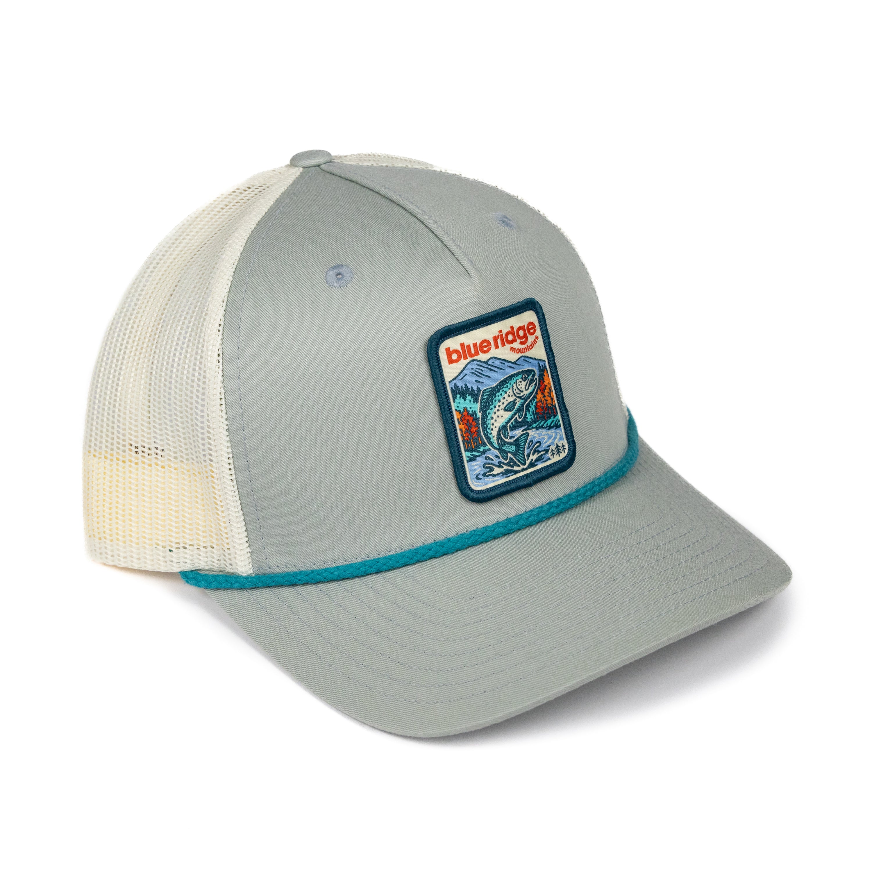 Blue Ridge Mountains Rope Trucker Hat