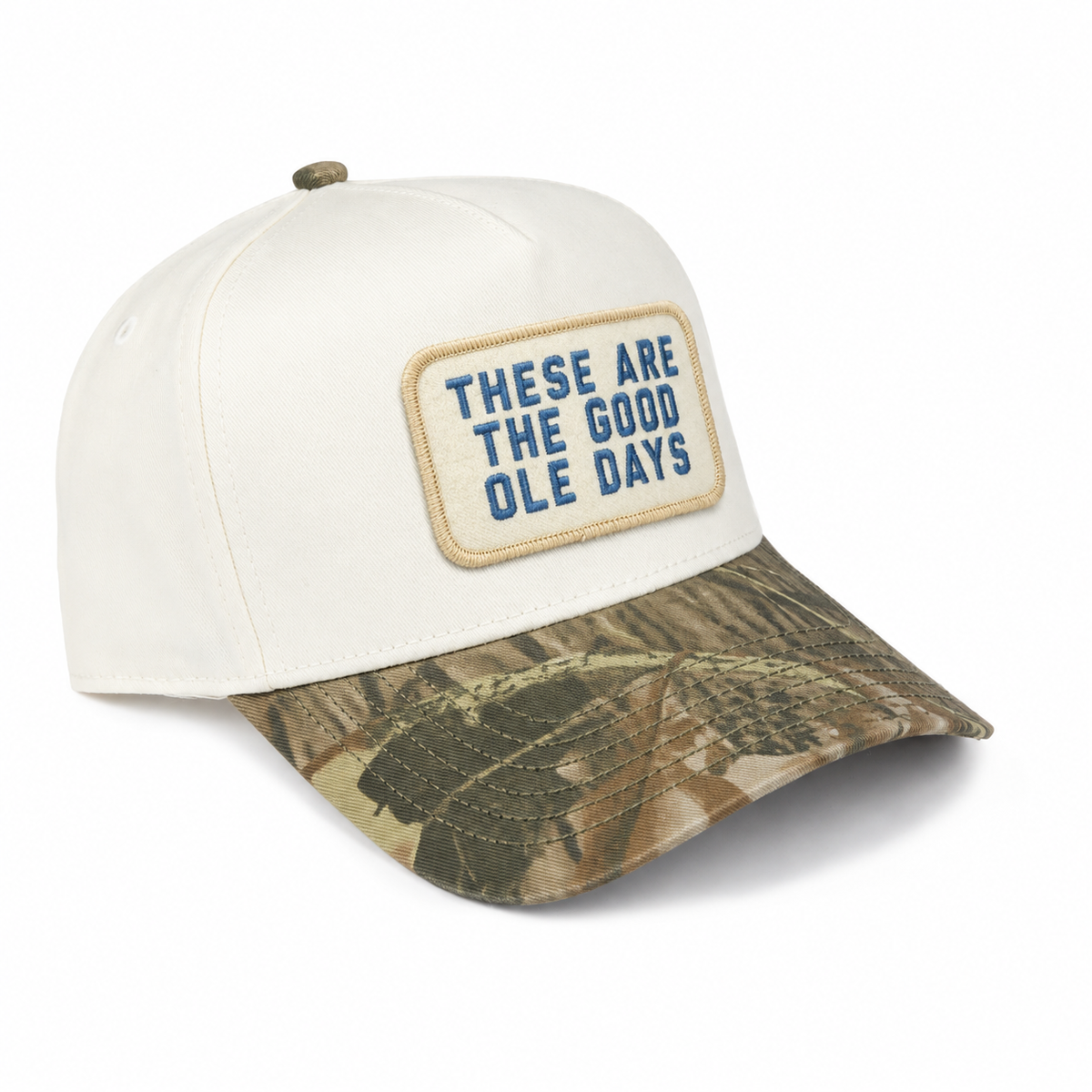 Good Ole Days High-Profile Hat - Natural/ Tree Camo