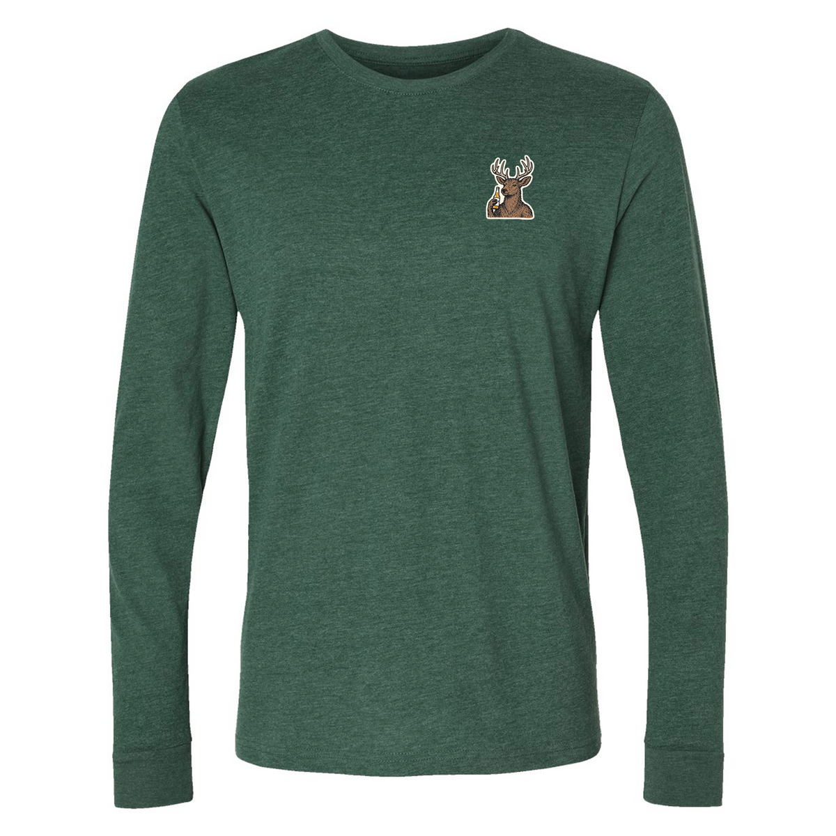 Cheersin' Deer CloudFit Long Sleeve - Heather Forest