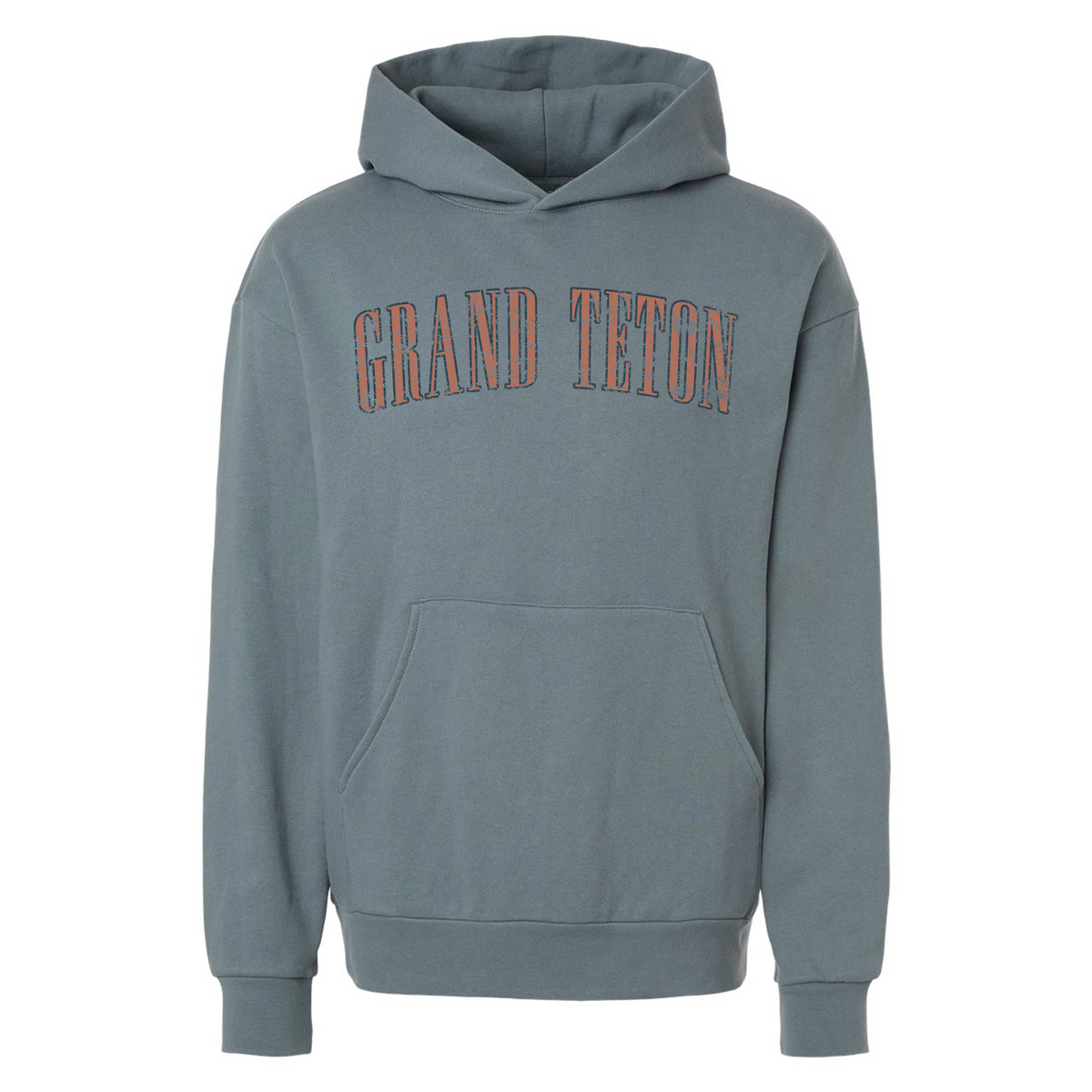 Grand Teton NP Midweight Relaxed CloudFit Hoodie - Smoky Blue