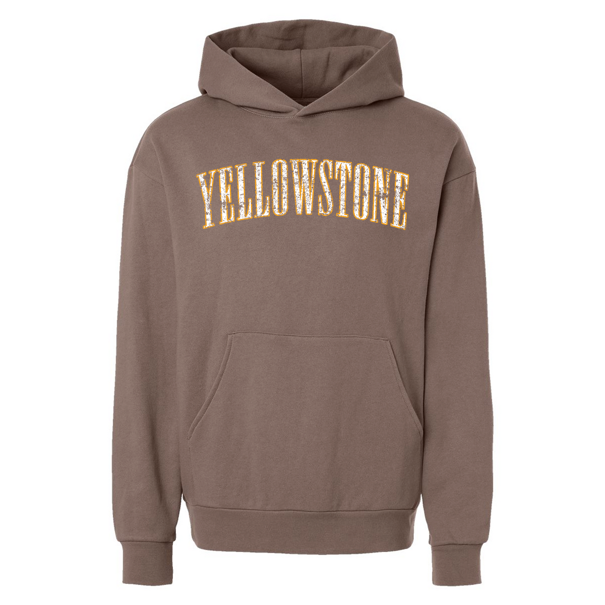 Yellowstone NP Midweight Relaxed CloudFit Hoodie - Light Walnut