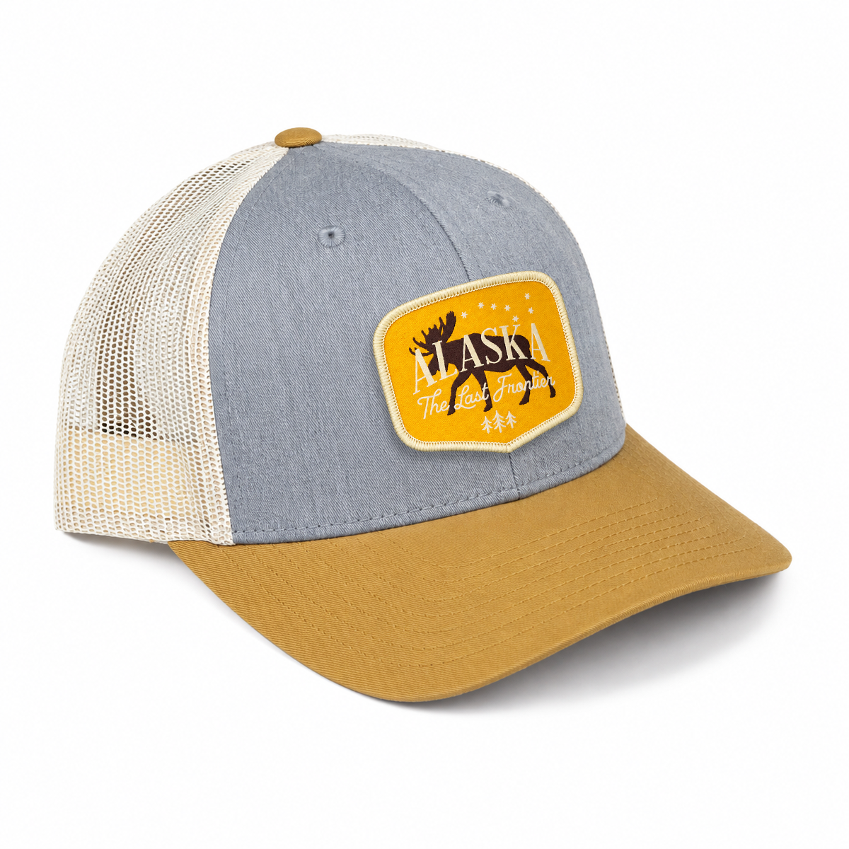 Alaska Trucker Hat - Heather Gray/ Birch/ Wheat
