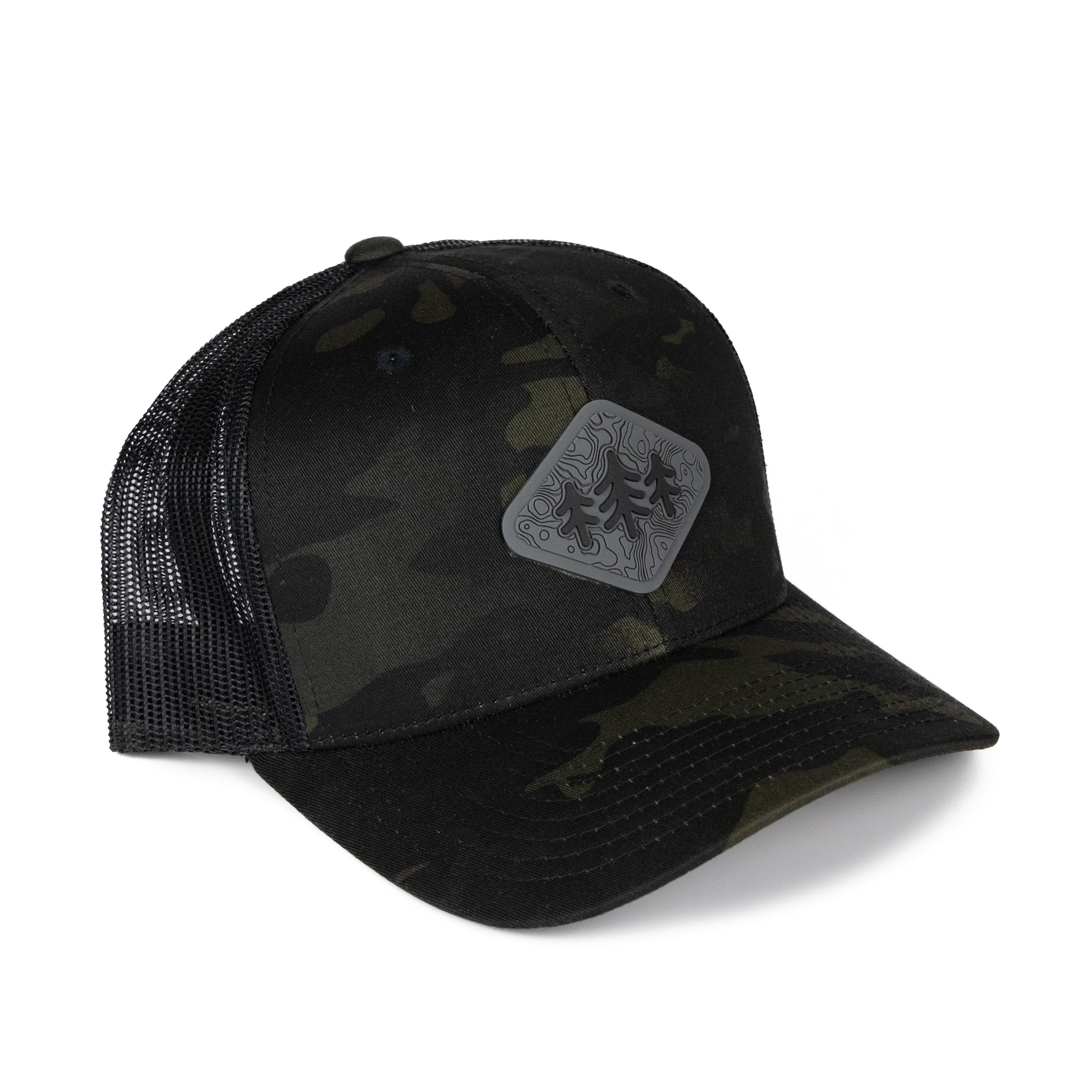 Camo Topo Diamond Pines Trucker Hat