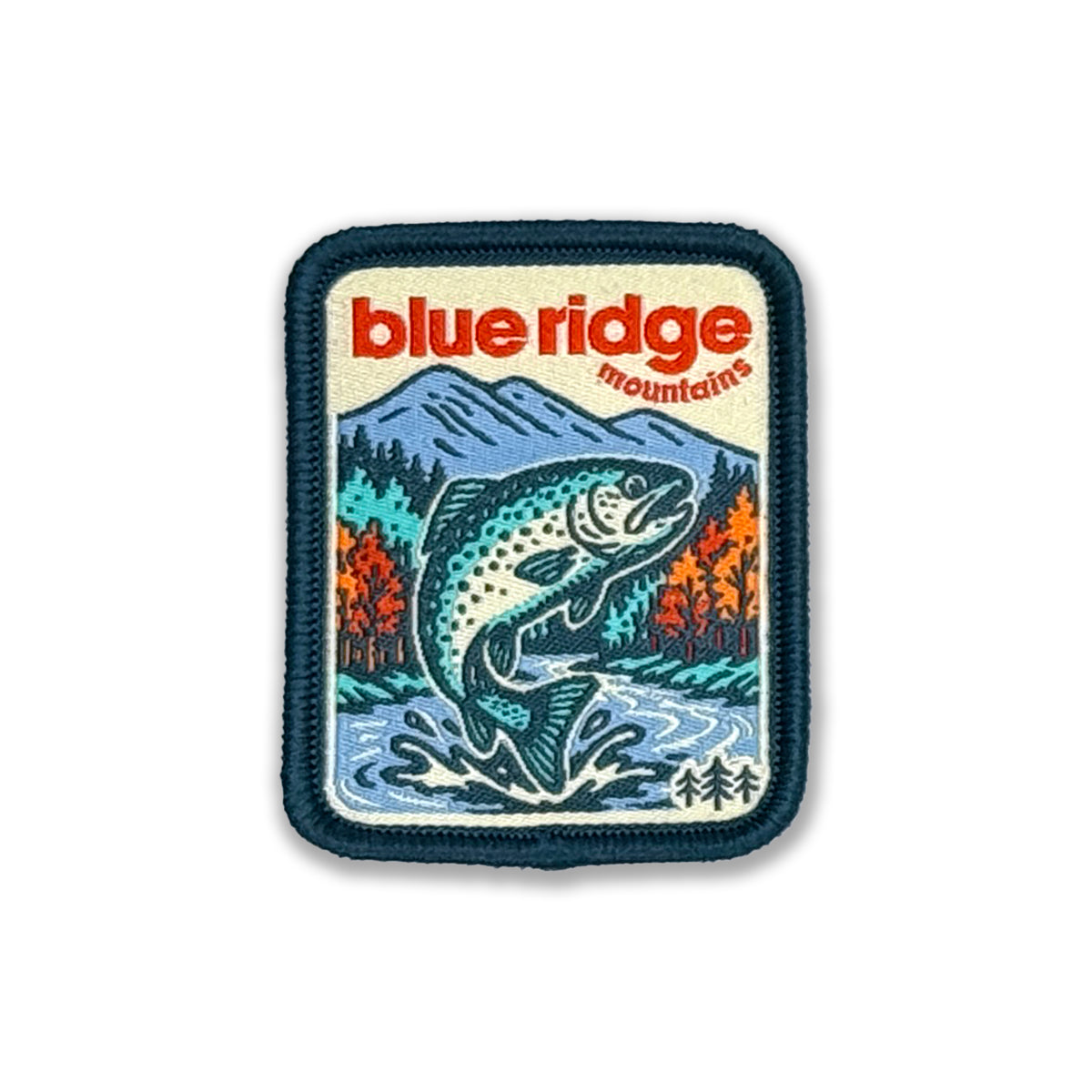 Blue Ridge Rifles Patch Blue Ridge Mountains Iron-on Woven Patch