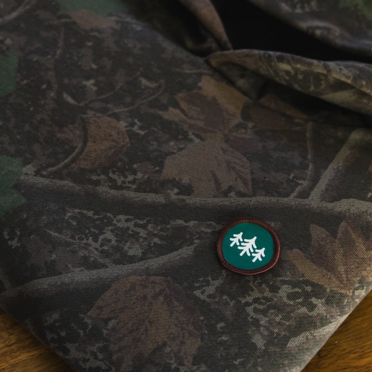 Coin Patch Camo Heavyweight Relaxed CloudFit Hoodie