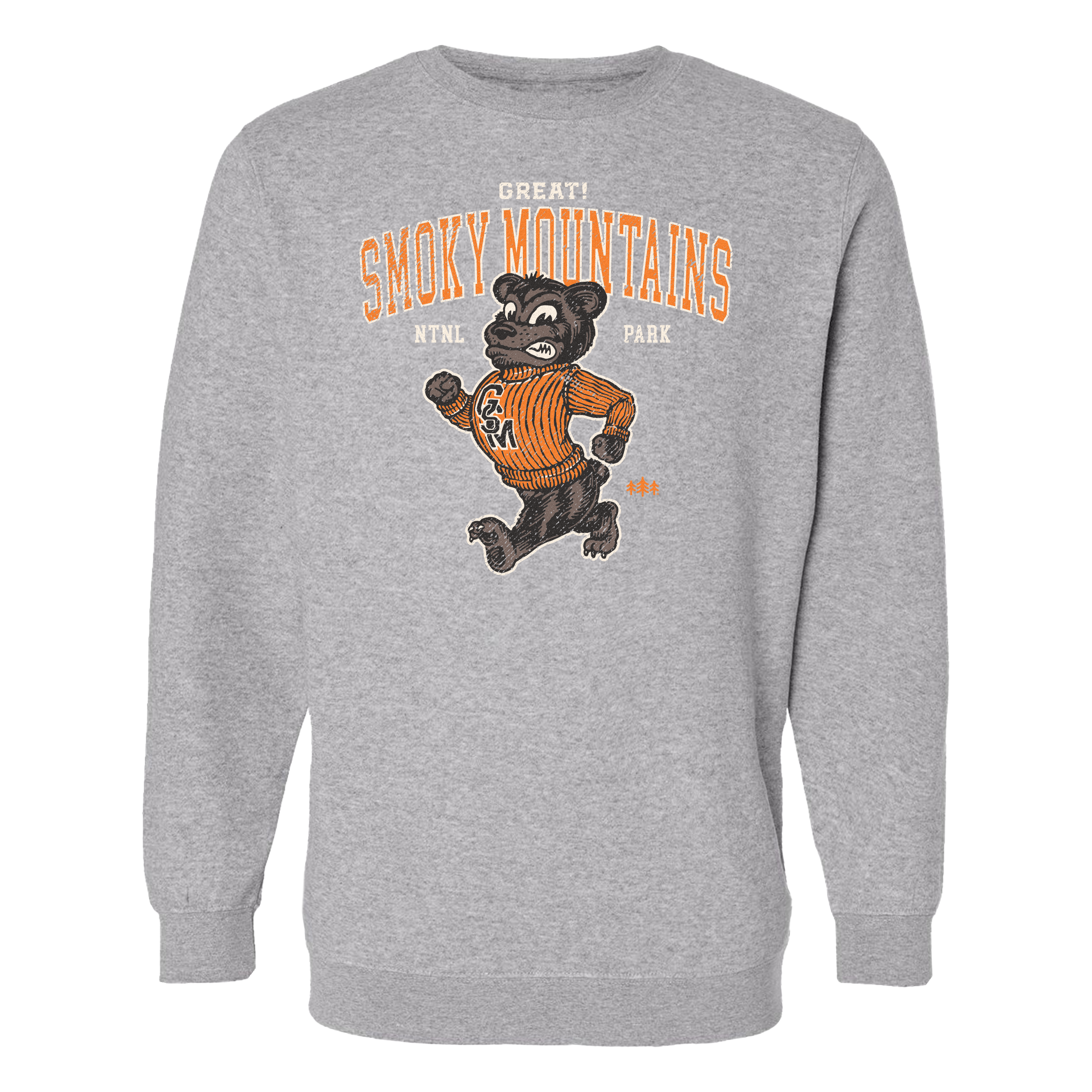 Great Smoky Mountains Mascot CloudFit Crewneck Sweatshirt