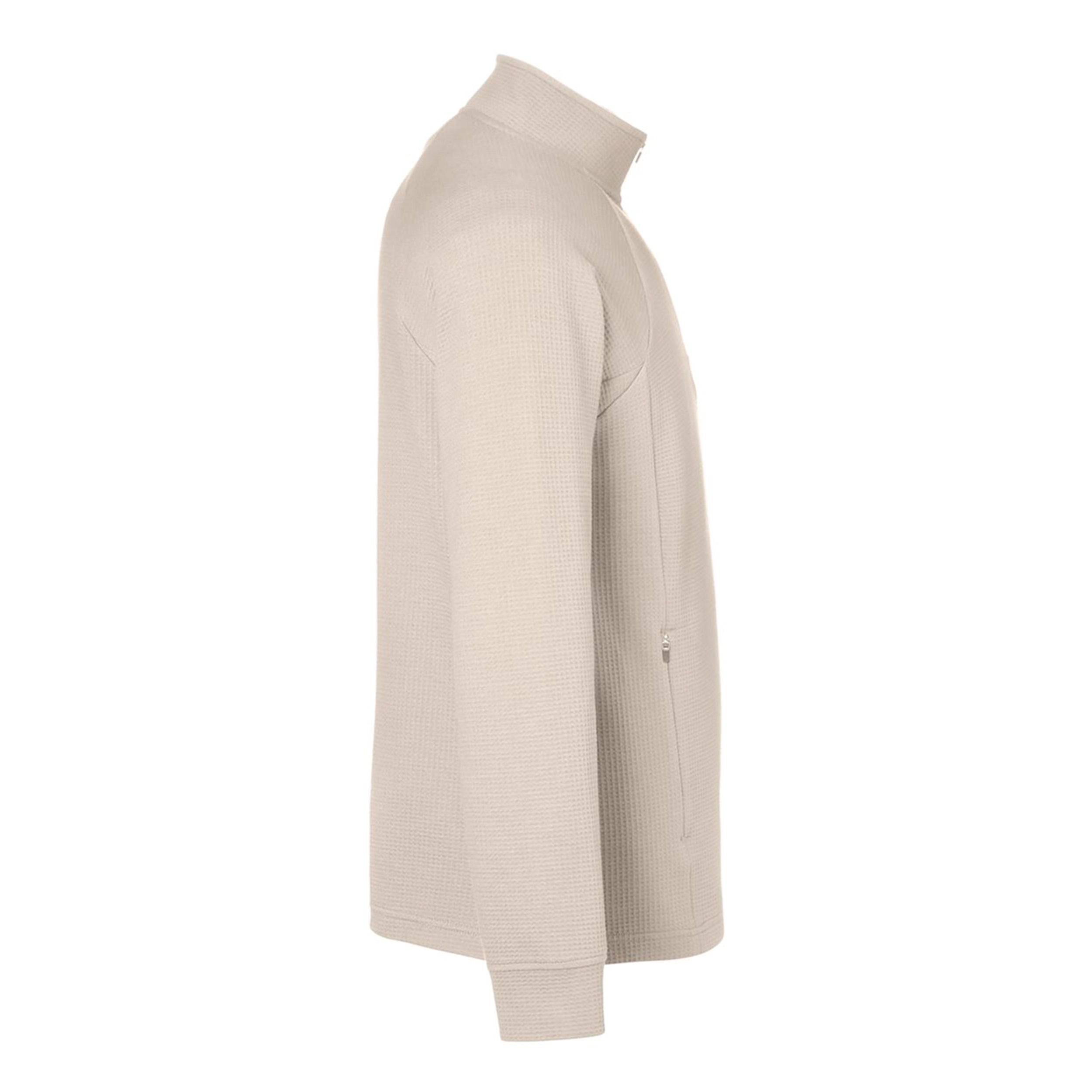 Premium Waffle-Knit Quarter-Zip Pullover