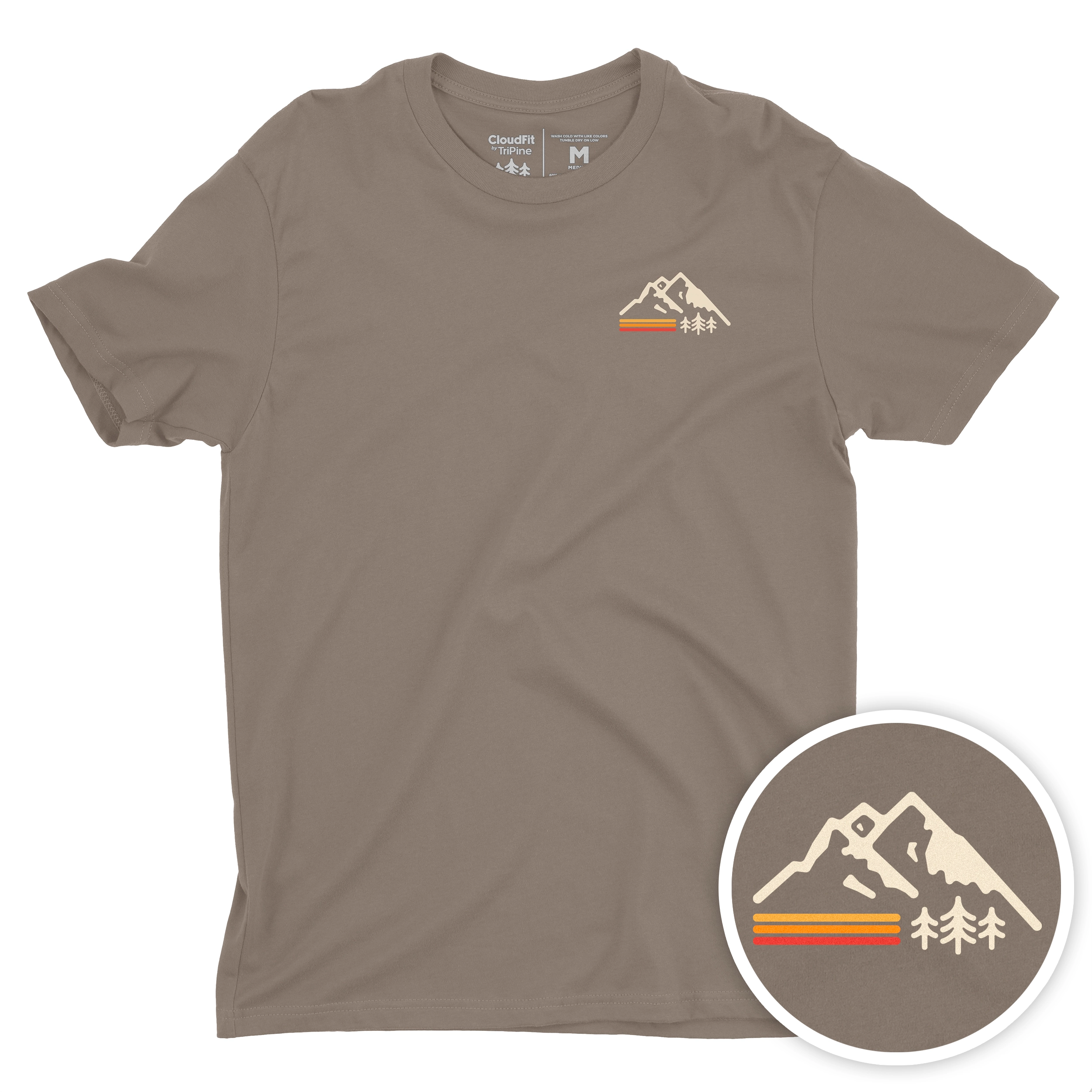 Retro Mountain CloudFit Tee