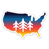 USA TriPine - Sticker