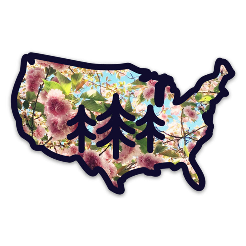 USA TriPine - Sticker