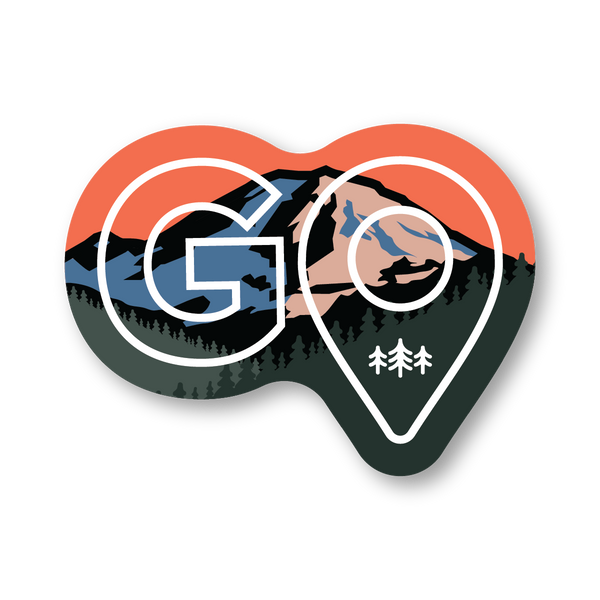 GO - Mountain - Sticker