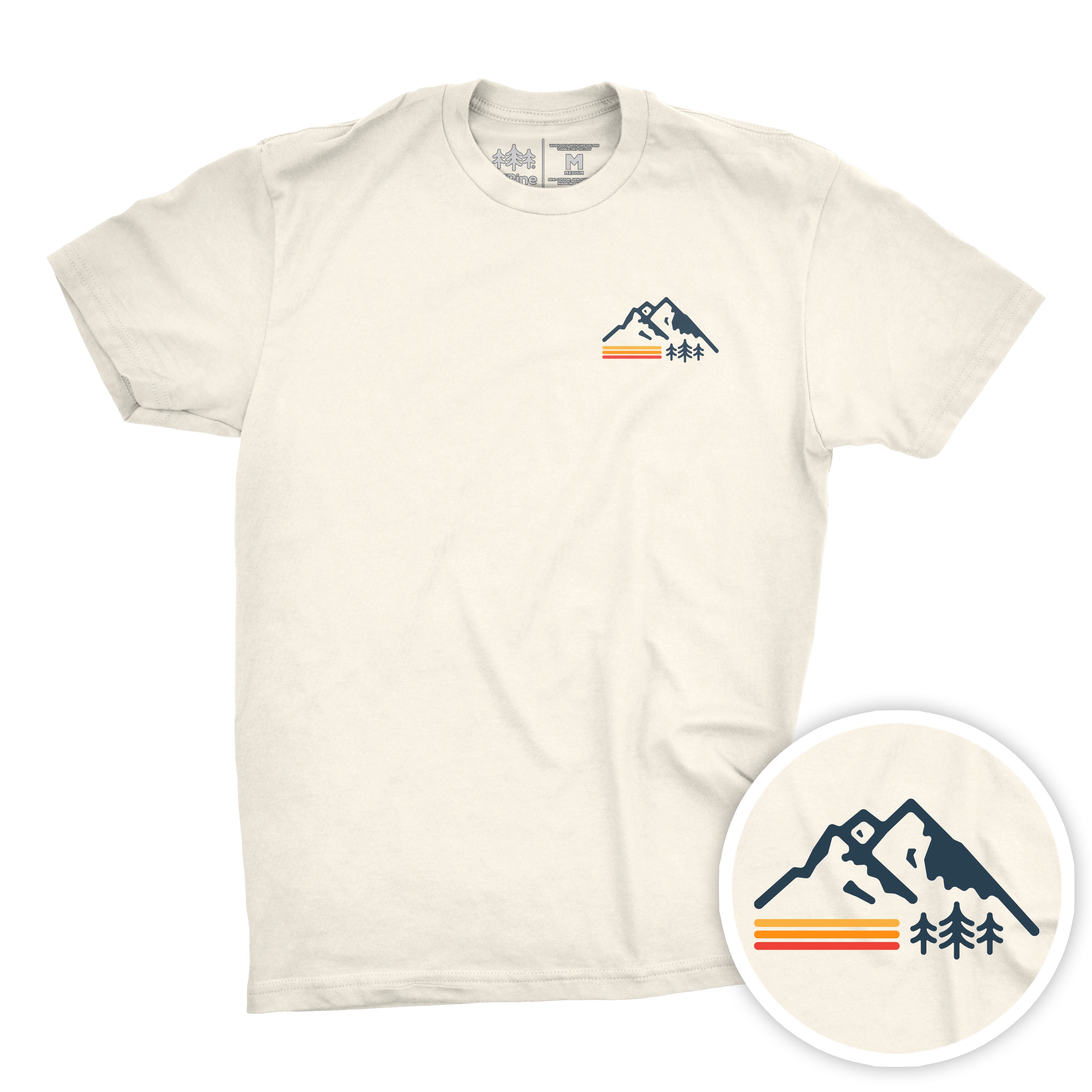 Retro Mountain CloudFit Tee - TriPine