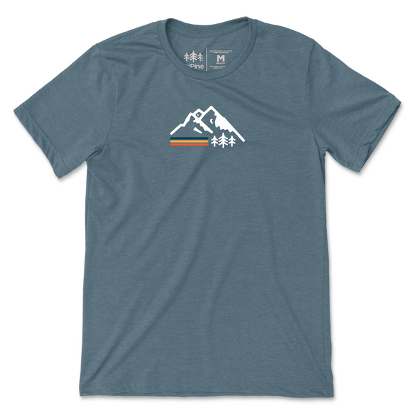 Retro Mountain Sueded Tee